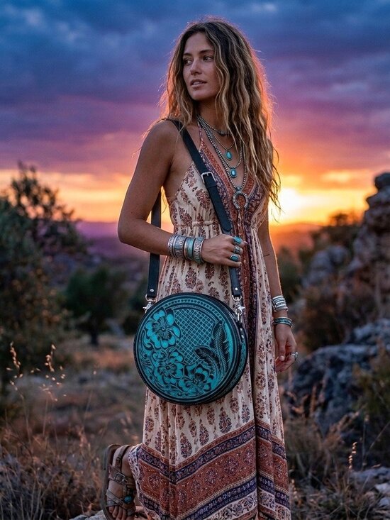 Myra Bag Handbags - Pinetop Canyon Round Bag